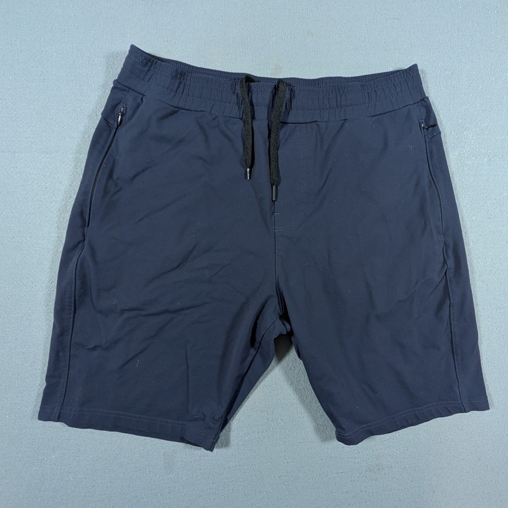 Public Rec All Day Every Day Shorts Mens 36R Navy Blue Elastic‎ Waist Athletic